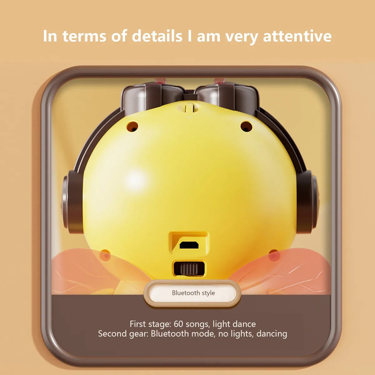 Abejita Bailarina Interactiva con Bluetooth y Música Famosa