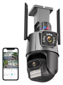 📸 Cámara IP Doble Lente + Alarma 🚨 ¡Seguridad Total para Tu Hogar!