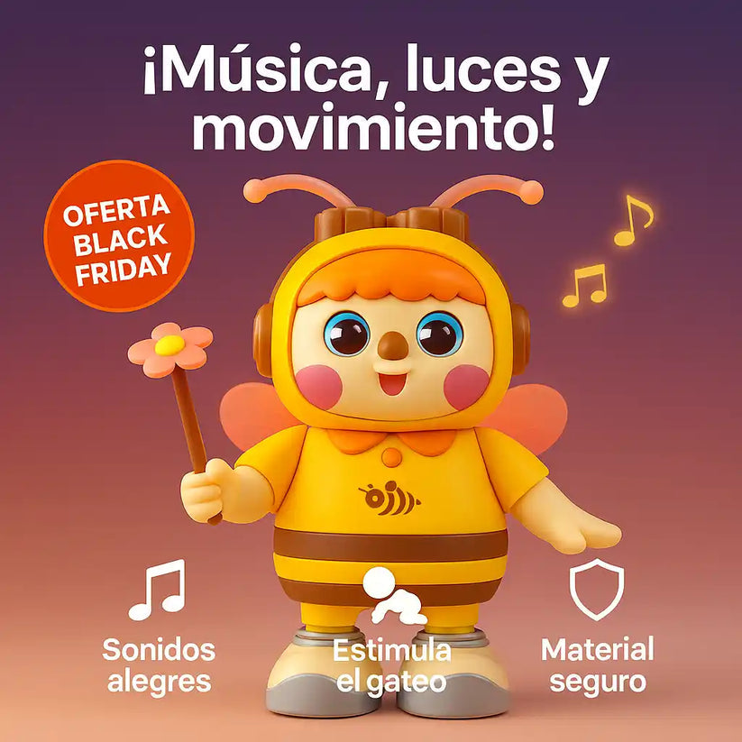 Abejita Bailarina Interactiva con Bluetooth y Música Famosa
